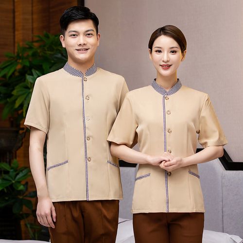 保潔服短袖清潔工春夏裝酒店客房服務(wù)員工作服物業(yè)賓館制服pa套裝